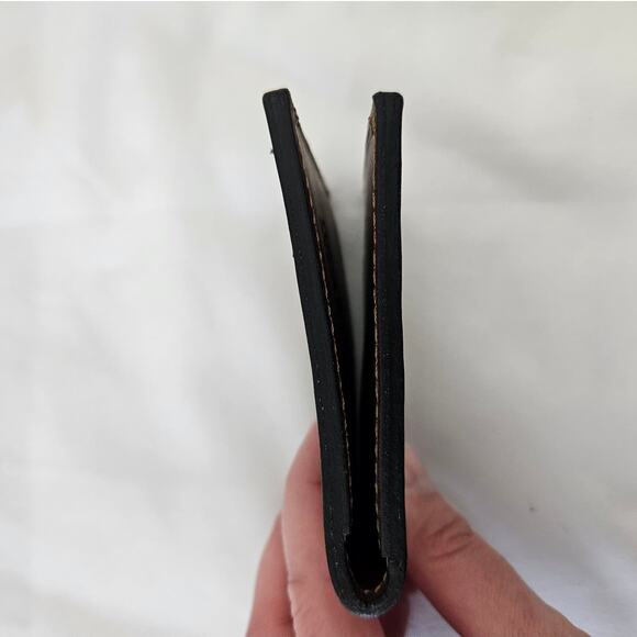 Main Street Forge Brown Leather Front Pocket Slim Bi-fold Wallet $54 Basic Mens - Picture 7 of 9